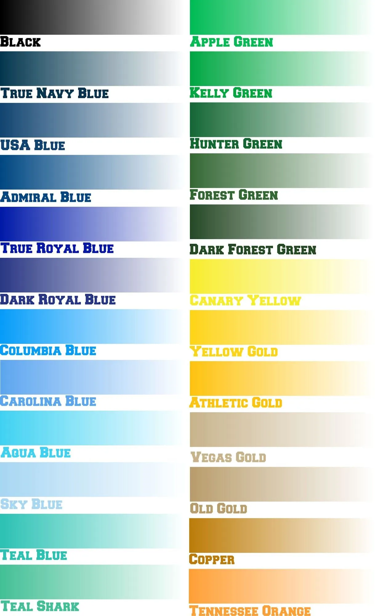 11 Inch One Color Angle Gradient - Sublimation Transfer Sheet