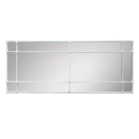 12 Pane White Rectangle Mirror