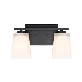 13 in. 2 Lights Vanity Light Black finish