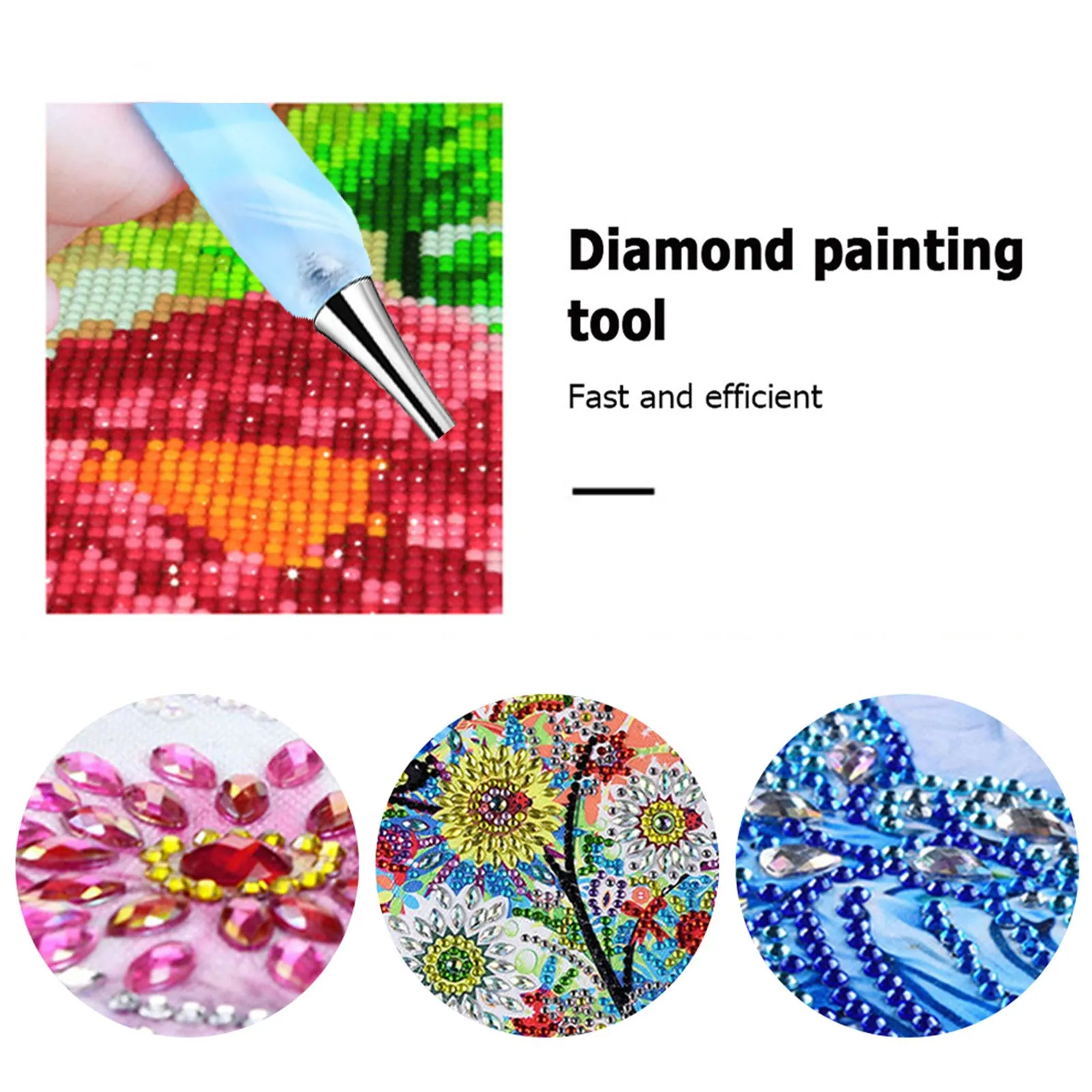 13x Metal 5D Resin Diamond Painting Pen Nibs Set DIY Craft Point Drill Pens
