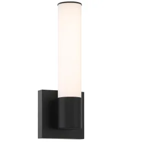 14 In. LED Bath Sconce 3000K Black Finish