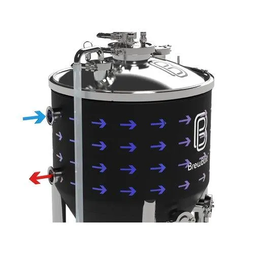 144L BrewBuilt X2 - Jacketed Stainless Steel Conical Unitank Fermenter (38gal)