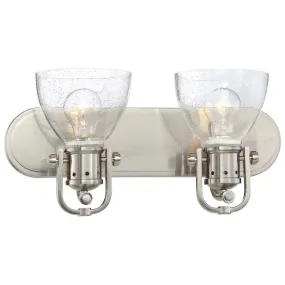 16 in. 2 Lights Vanity Light Brushed Nickel finish