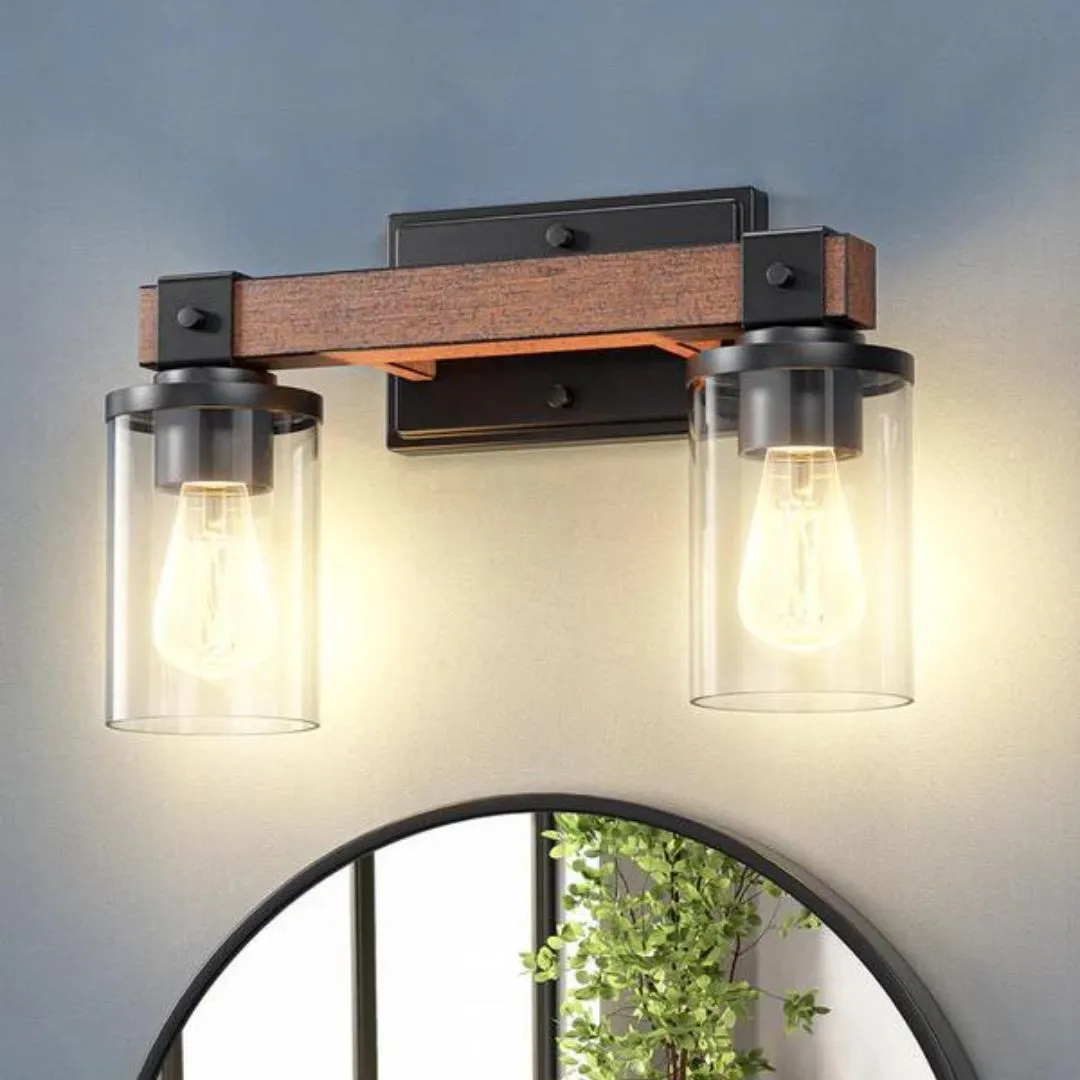 2-Light Farmhouse Vanity Lights for Bathroom-HHVL02F