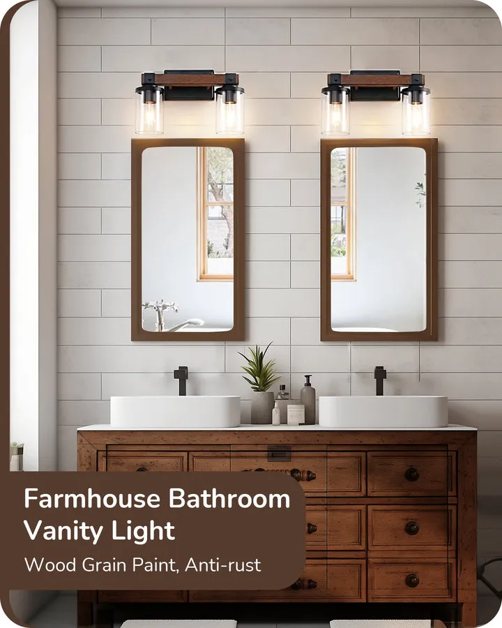 2-Light Farmhouse Vanity Lights for Bathroom-HHVL02F