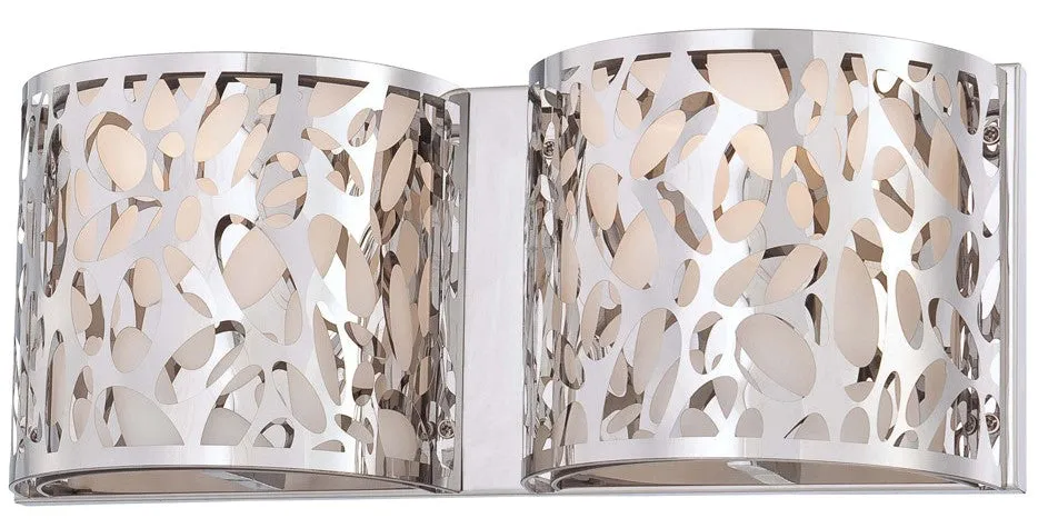 2 Light Wall Light in Chrome (SW6968-2CH)