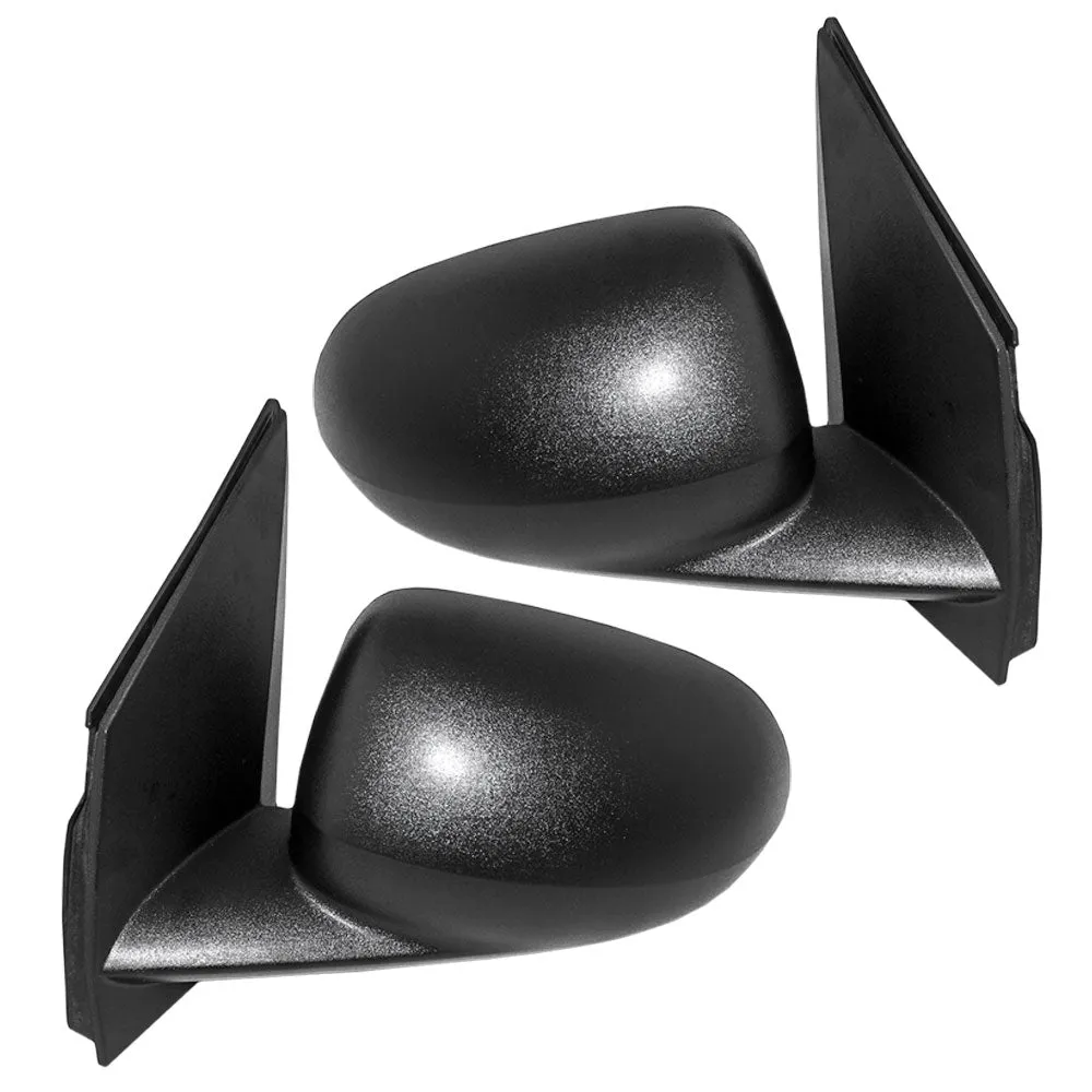2007-2009 Dodge Caliber Power Mirror Textured Black Non-Folding Without Heat Set LH RH
