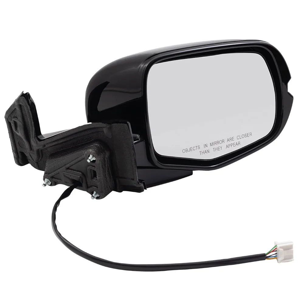2017-2020 Honda Ridgeline Black Edition/RTL-E Power Door Mirror Assembly Paint To Match Black Manual Folding With Heat-Memory Without Signal-Auto Dimming-RH Side View Camera Set LH RH