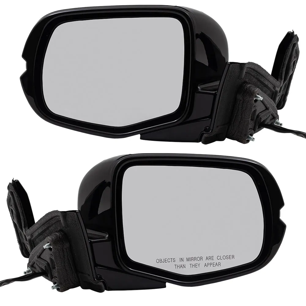 2017-2020 Honda Ridgeline Black Edition/RTL-E Power Door Mirror Assembly Paint To Match Black Manual Folding With Heat-Memory Without Signal-Auto Dimming-RH Side View Camera Set LH RH