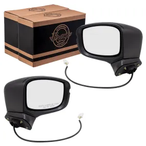 2018-2022 Honda Odyssey Power Door Mirror Assembly Textured Black Manual Folding Without Heat-Signal-Memory-Auto Dimming-RH Side View Camera Set LH RH