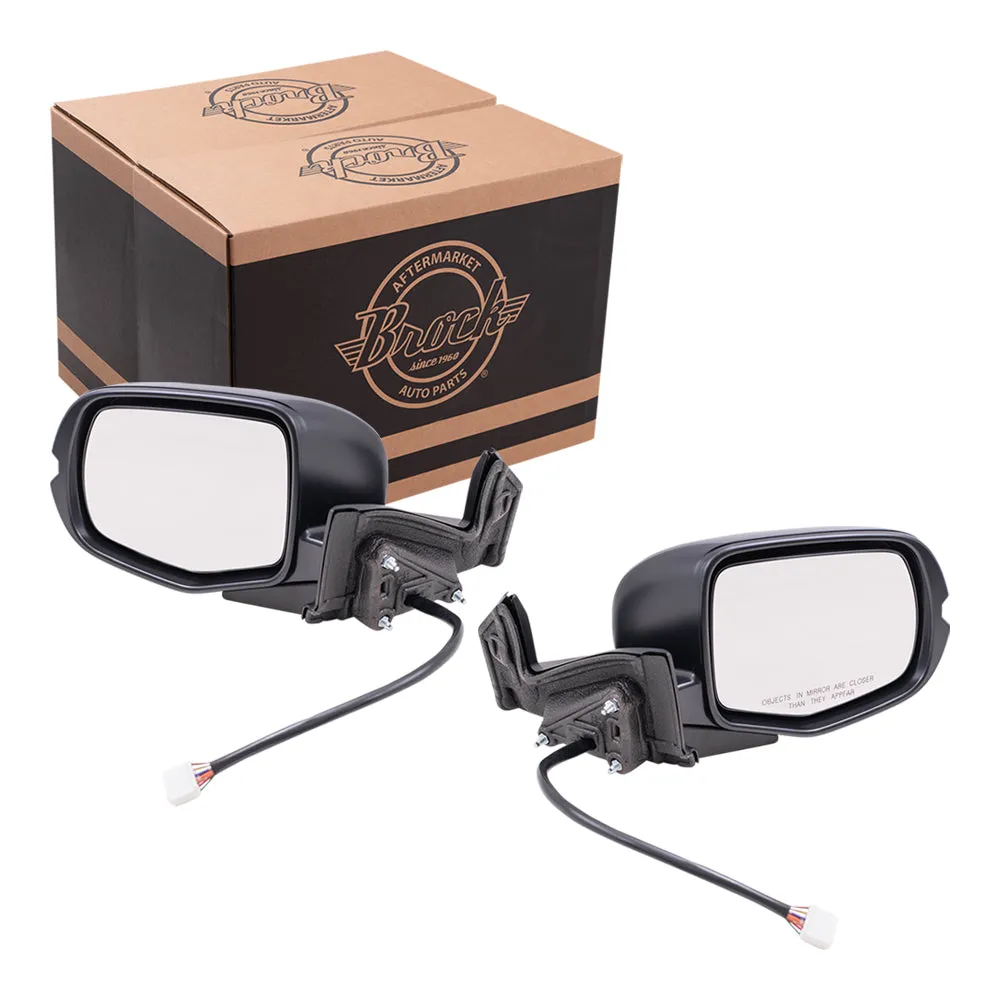 2019-2023 Honda Passport Touring/TrailSport Power Mirror Paint To Match Black Power Folding With Heat-Signal-Memory Without Auto Dimming-RH Side View Camera Set LH RH