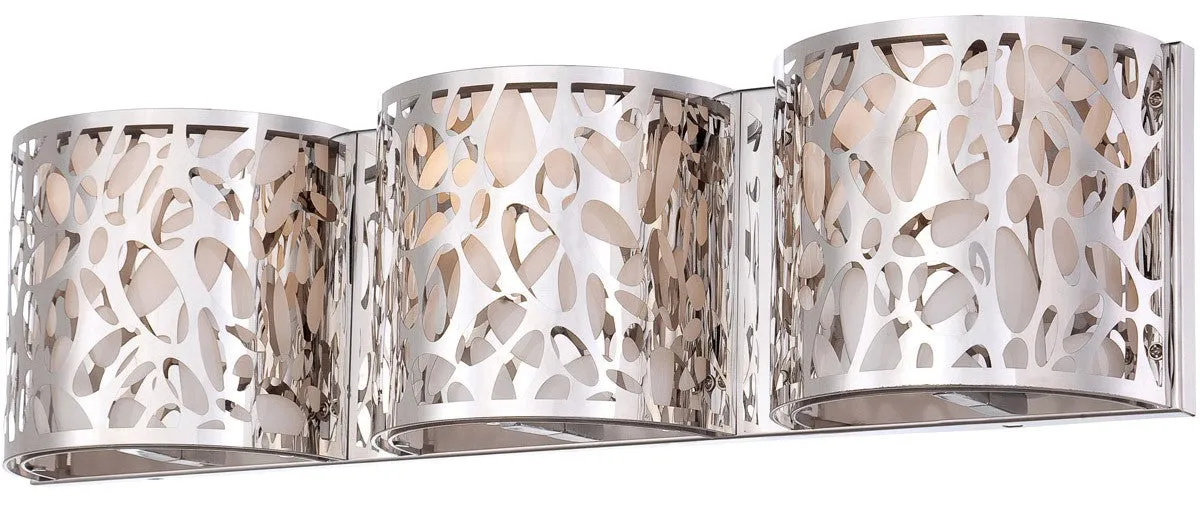 3 Light Wall Light in Chrome (SW6968-3CH)