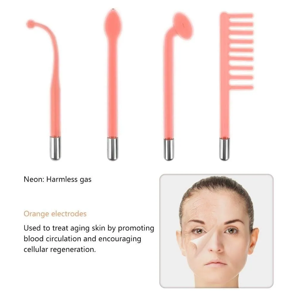 4 in 1 High Frequency Acne Spot Remover with Neon Electrotherapy