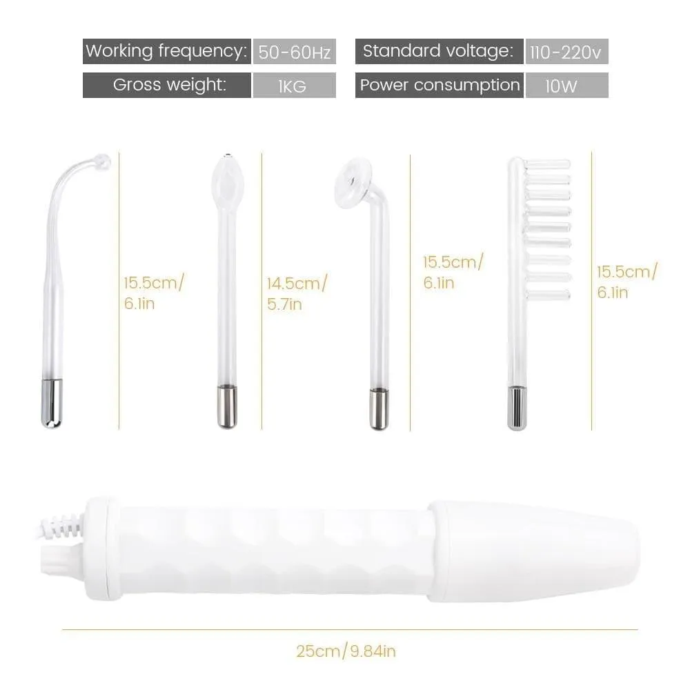 4 in 1 High Frequency Acne Spot Remover with Neon Electrotherapy