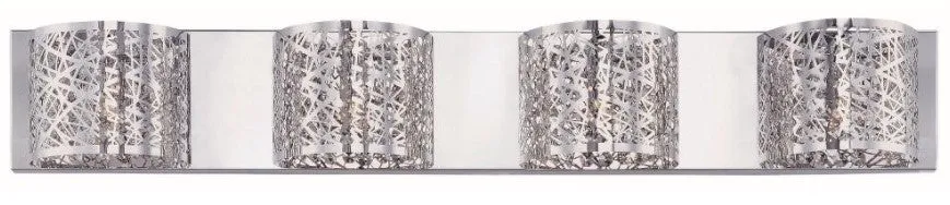 4 Light Wall Light in Chrome (SW2130-4CH)