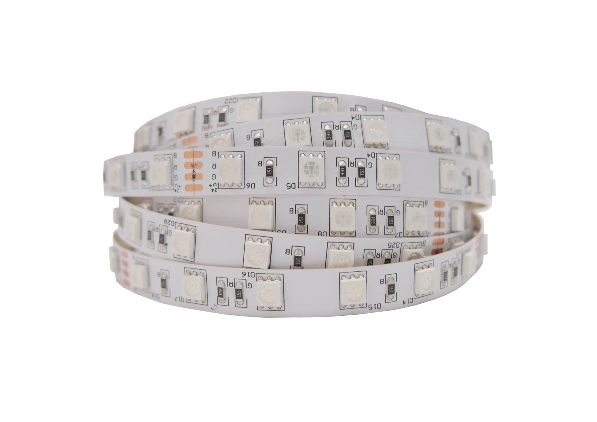 【40% OFF】 YUJILEDS® 3-in-1 RGB LED Flexible Strip - 60 LEDs/m - 5m/Reel
