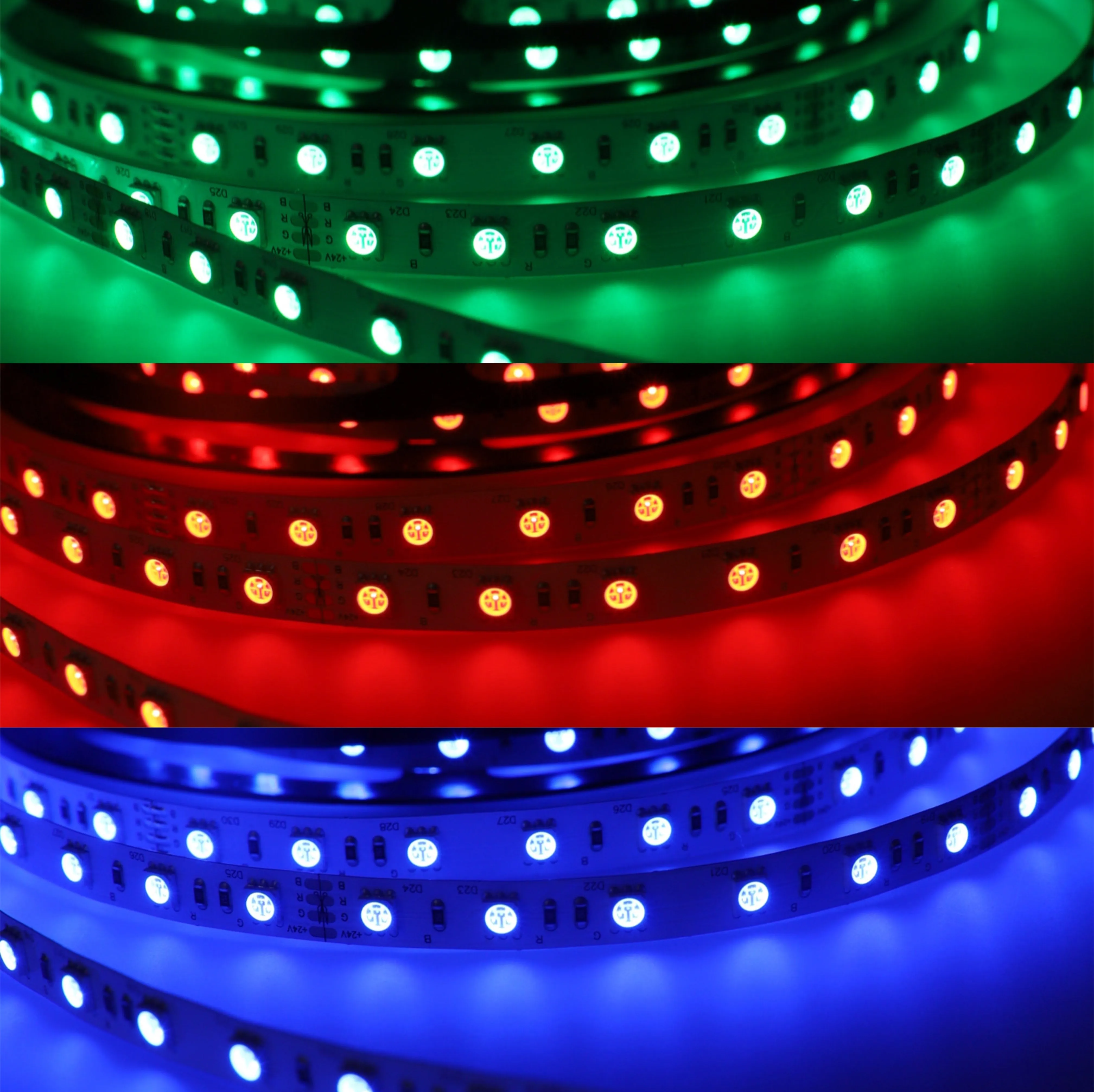 【40% OFF】 YUJILEDS® 3-in-1 RGB LED Flexible Strip - 60 LEDs/m - 5m/Reel