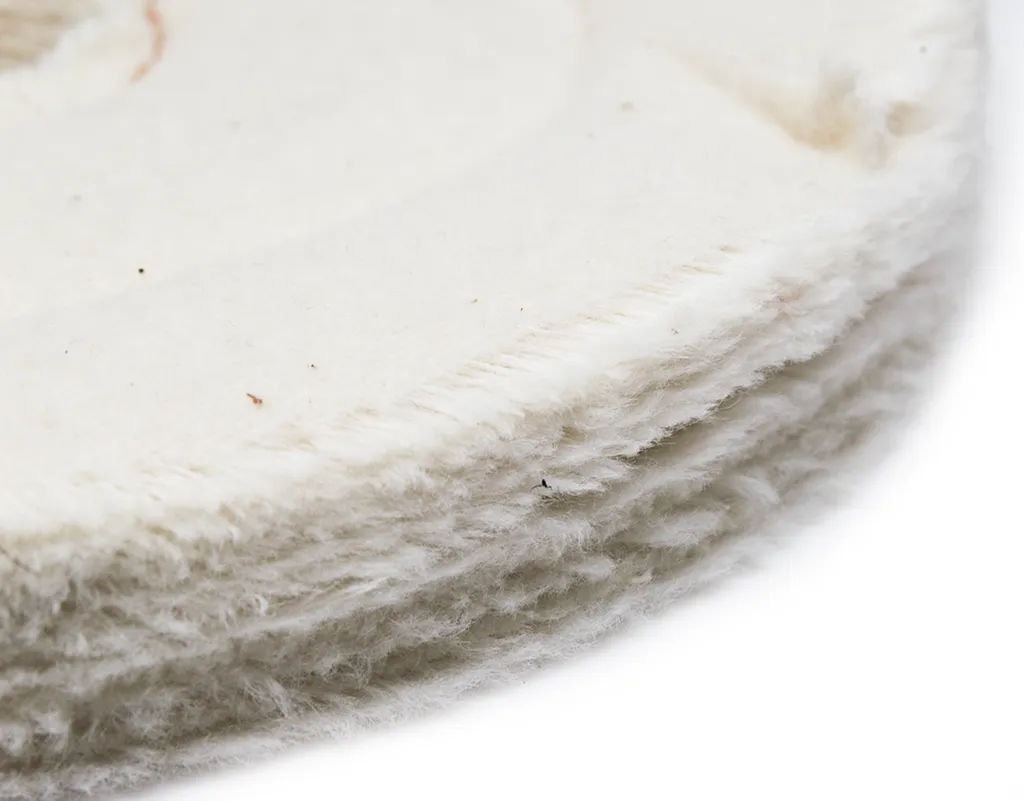6" x 1/2" x 1" Flannel Cushion Sewn Buffing Wheel