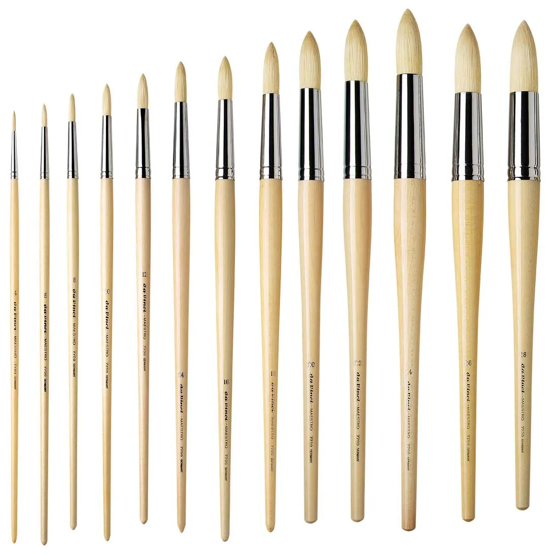 7700 Da Vinci Maestro Hog Hair Round