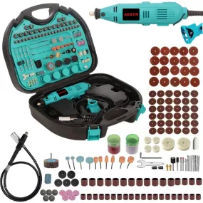 Aegon DGK252 - Multifunctional Mini Rotary Die Grinder Kit with Flexible Shaft (252 Pieces of Accessories)