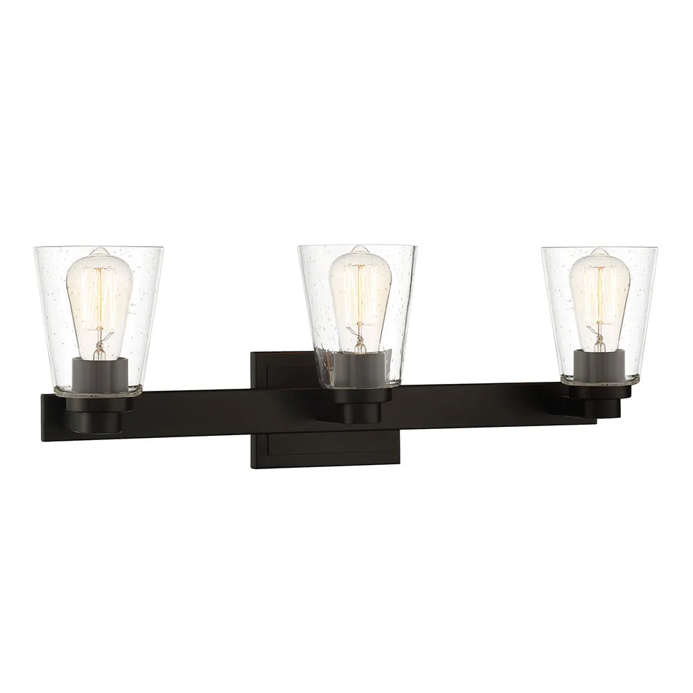 Arden 3 Light Vanity - Black
