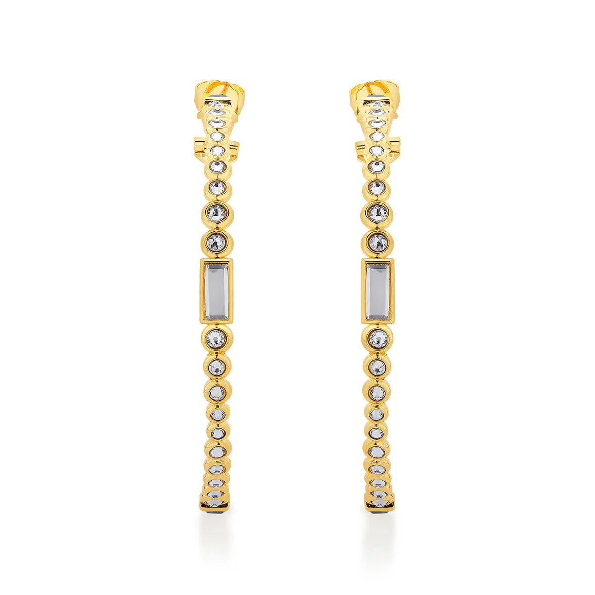 Aura Gold Oversized Hoop Earrings
