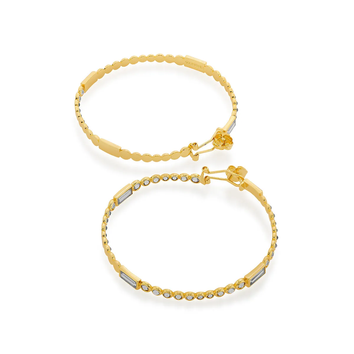 Aura Gold Oversized Hoop Earrings