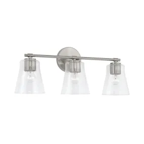 BAKER 3 LIGHT VANITY- BRUSHED NICKEL