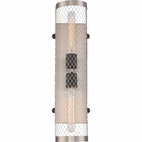Bandit 2 Light 120W Brushed Nickel Wall Light Fixture