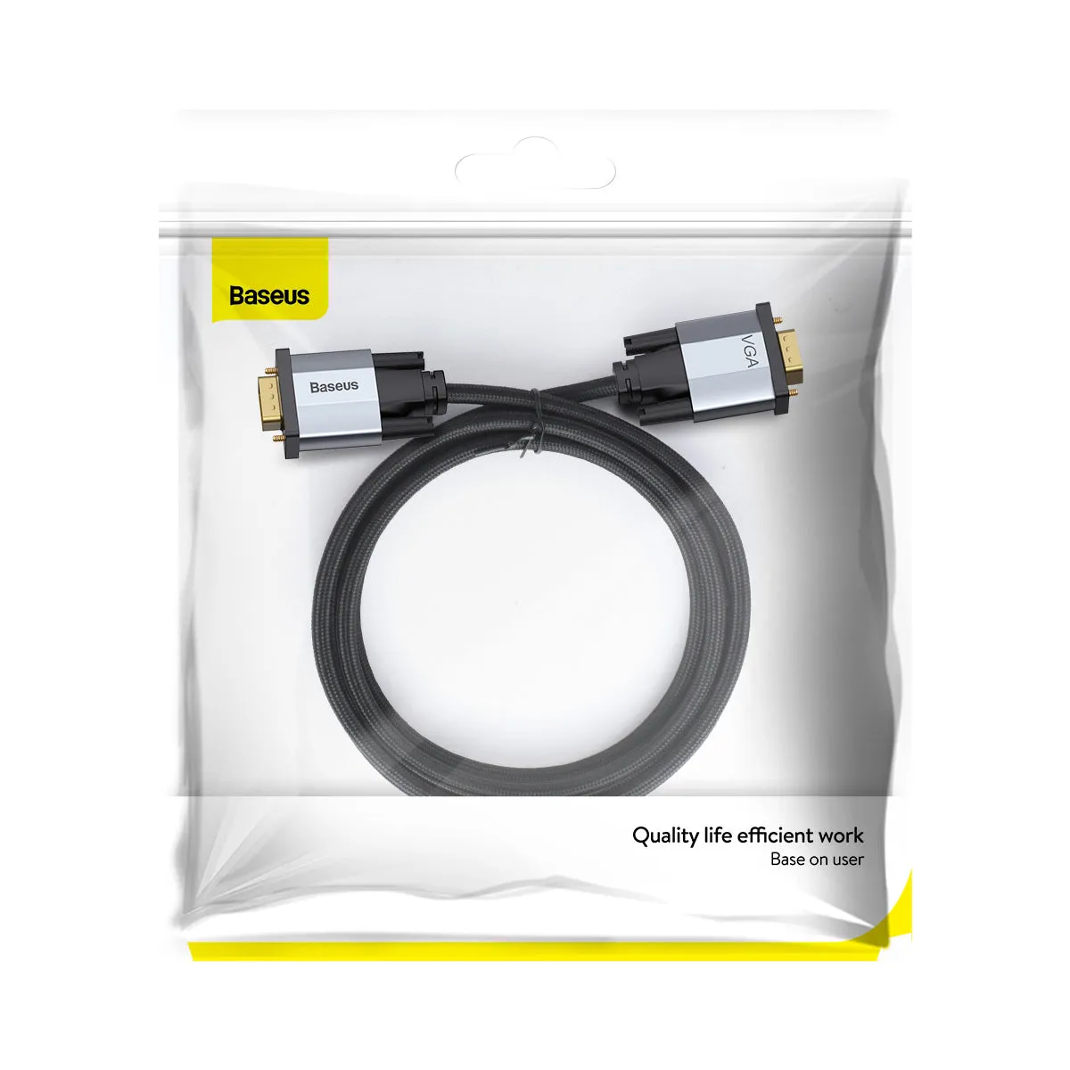 Baseus Enjoyment 1080P 15 Pin VGA Male to VGA Male Cable (2m)