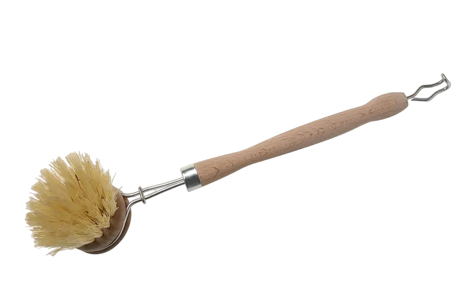 Beechwood Traditional Dish Brush with Plant Fibre Bristles