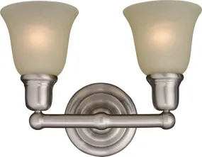 Bel Air 15.5" 2 Light Vanity Wall Sconce in Satin Nickel