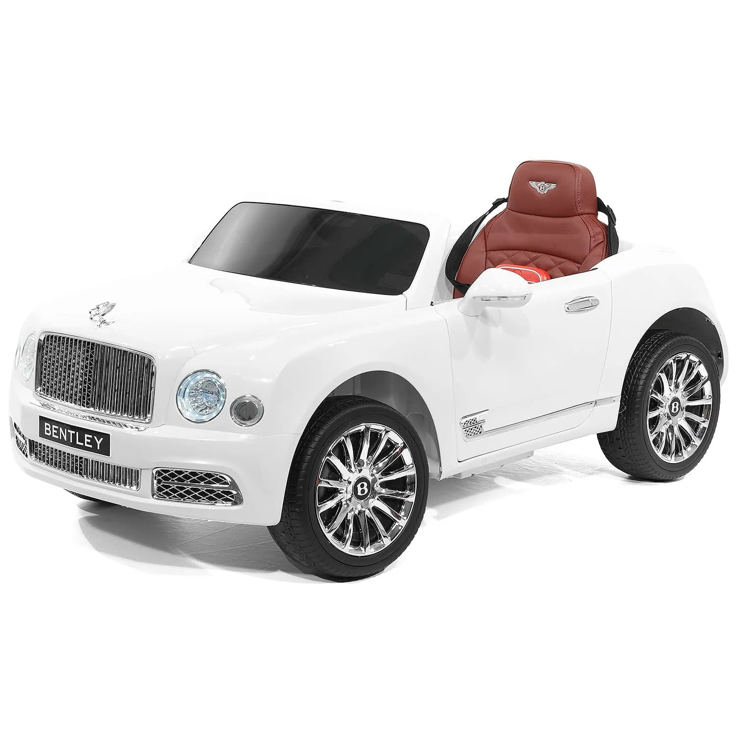Bentley Mulsanne 12v Kids Ride On Car With Parental Remote Control | White