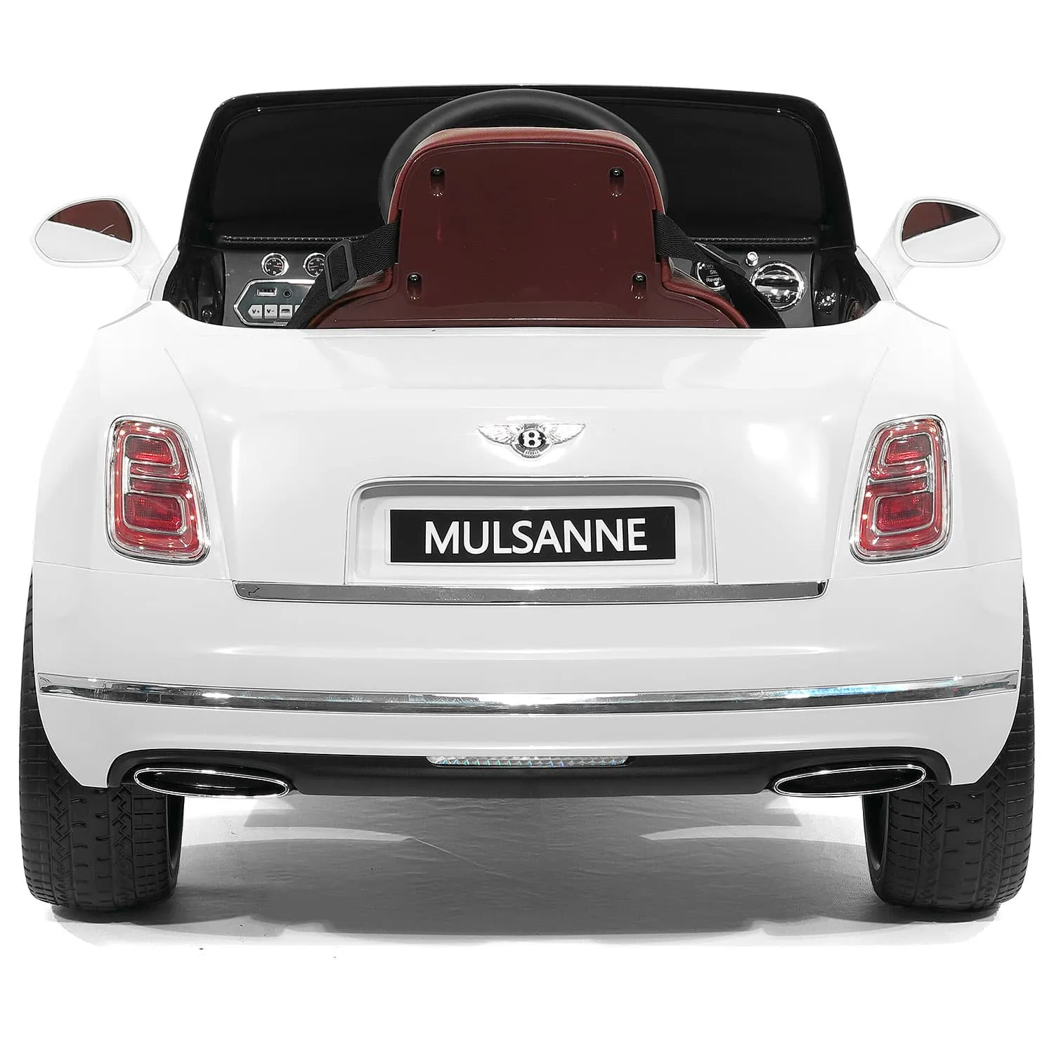 Bentley Mulsanne 12v Kids Ride On Car With Parental Remote Control | White