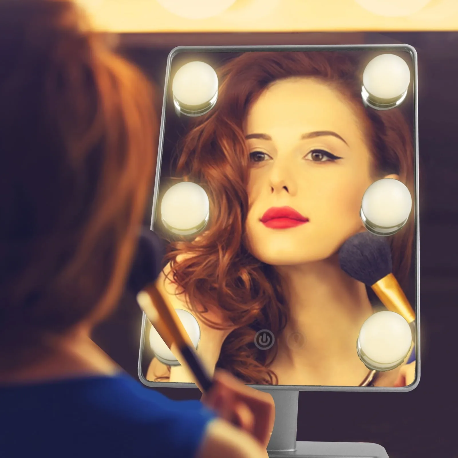 Bigtree Makeup Mirror with Lights Hollywood Style LED Multicolor Touch Control