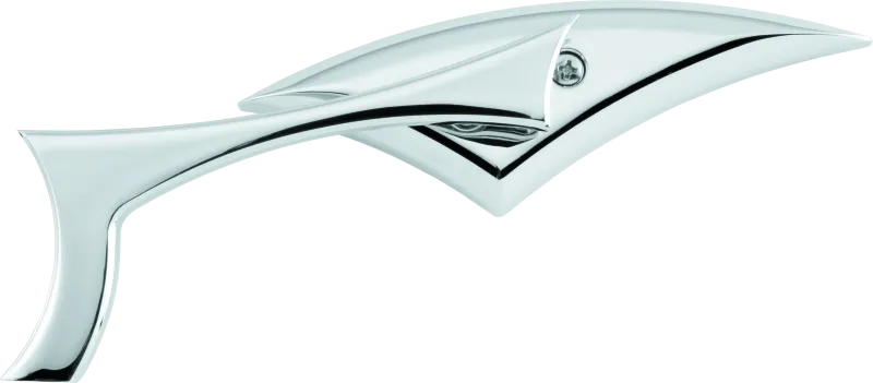 BikeMaster Sickle Mirrors w/10mm/Yam 10mm/HD Adapters - Pair - Aluminum/Chrome