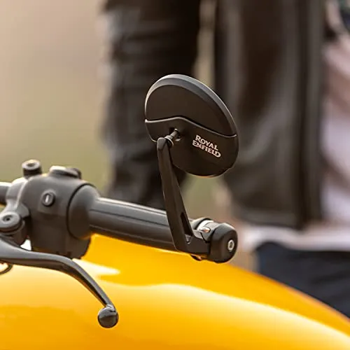 Black Bar-End Mirrors - Classic/Meteor/Hunter 350 and INT/Continental GT/Super Meteor/Shotgun 650/Bear 650