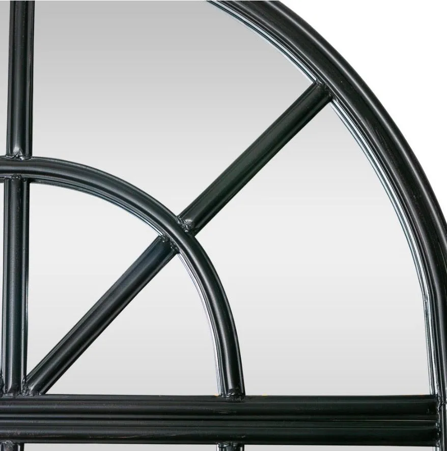 Black Iron Arch Mirror Large