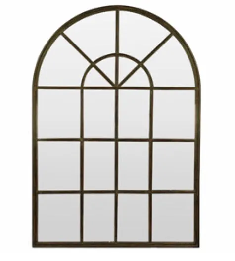 Black Iron Arch Mirror Large