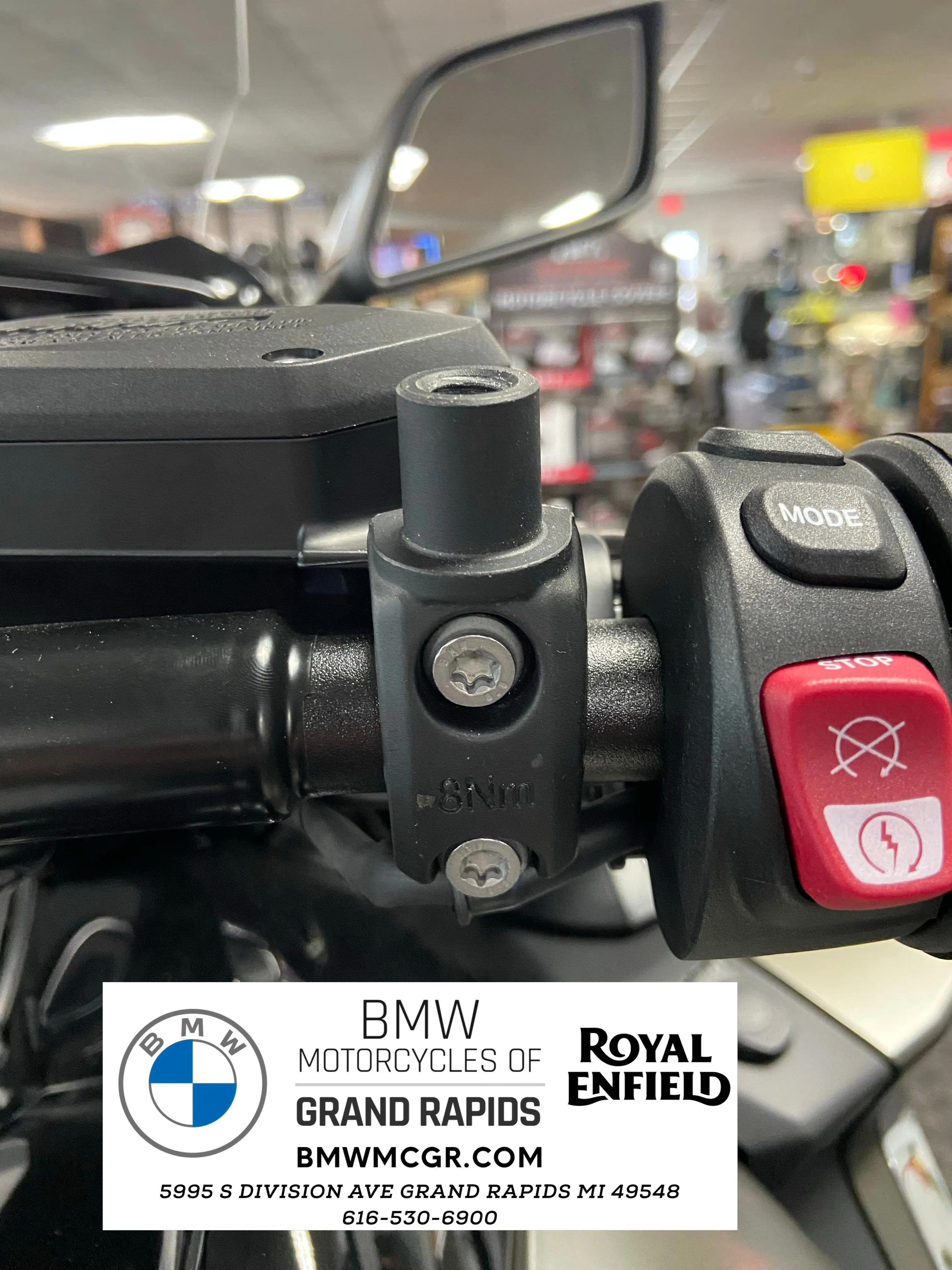 BMW HANDLEBAR MIRROR ADAPTER M10x1.5 for R1200/1250RT K1600GT/GTL/GA and Bagger