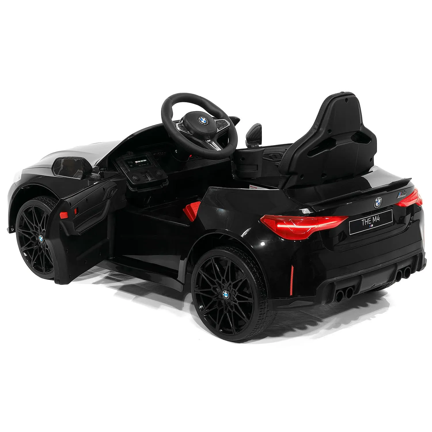 BMW M4 12V Kids Ride-On Car with R/C Parental Remote | Black