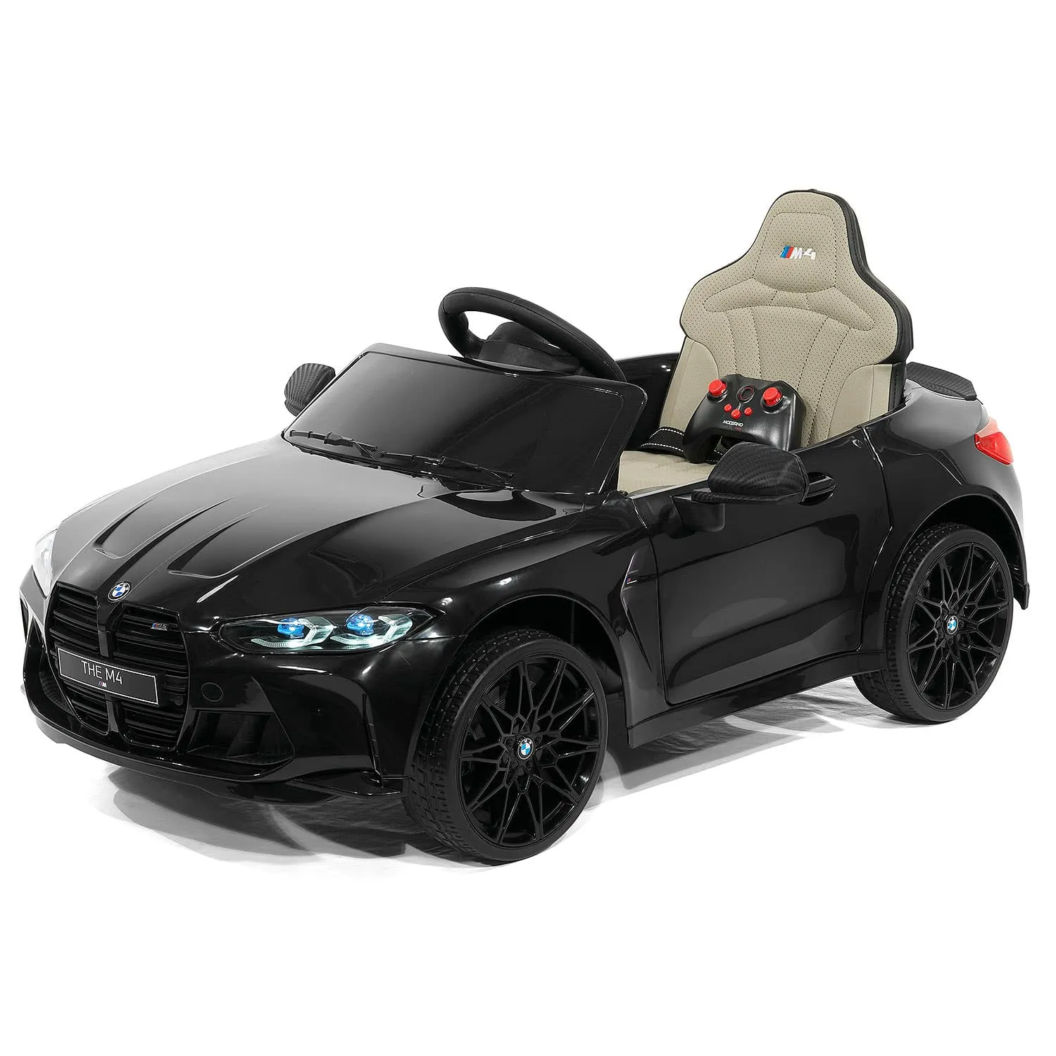 BMW M4 12V Kids Ride-On Car with R/C Parental Remote | Black