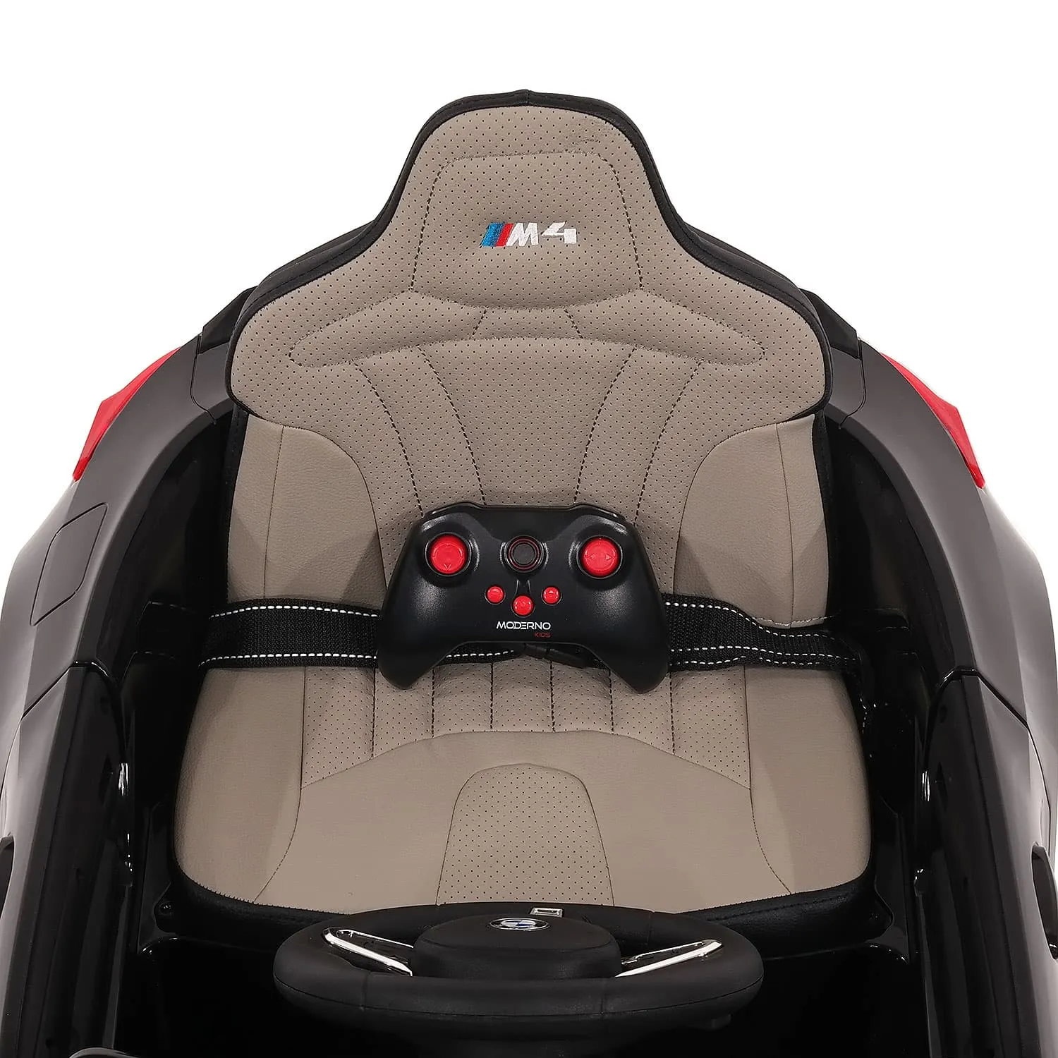 BMW M4 12V Kids Ride-On Car with R/C Parental Remote | Black