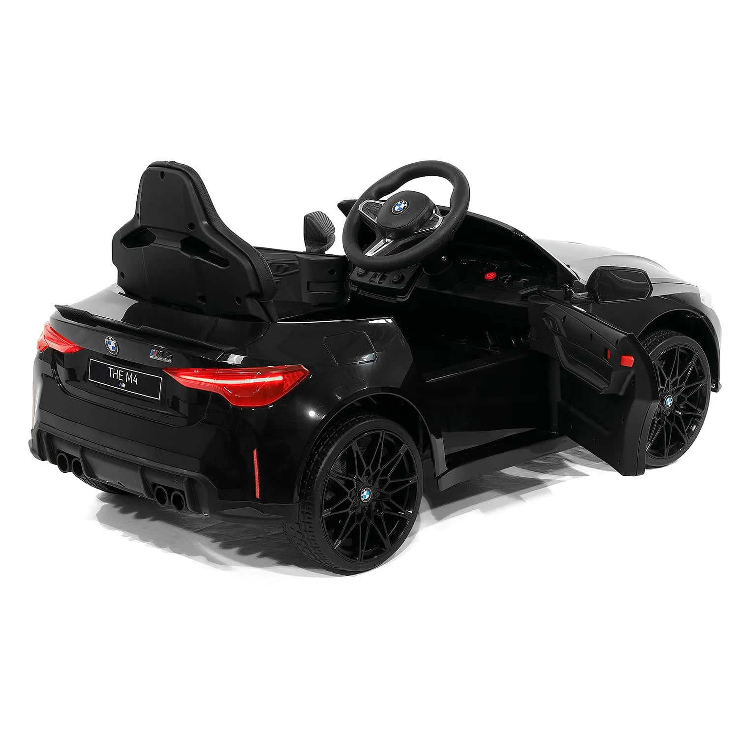 BMW M4 12V Kids Ride-On Car with R/C Parental Remote | Black