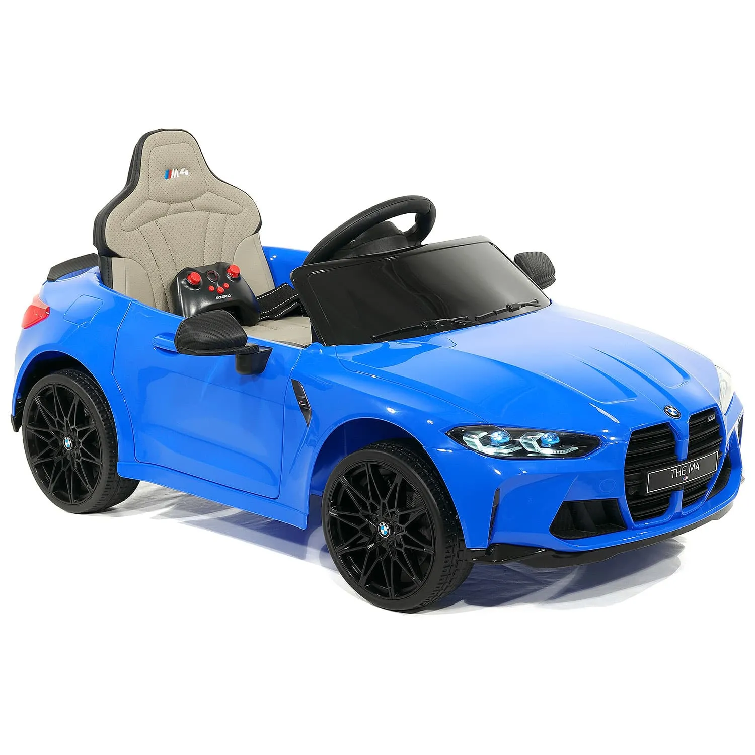 BMW M4 12V Kids Ride-On Car with R/C Parental Remote | Blue