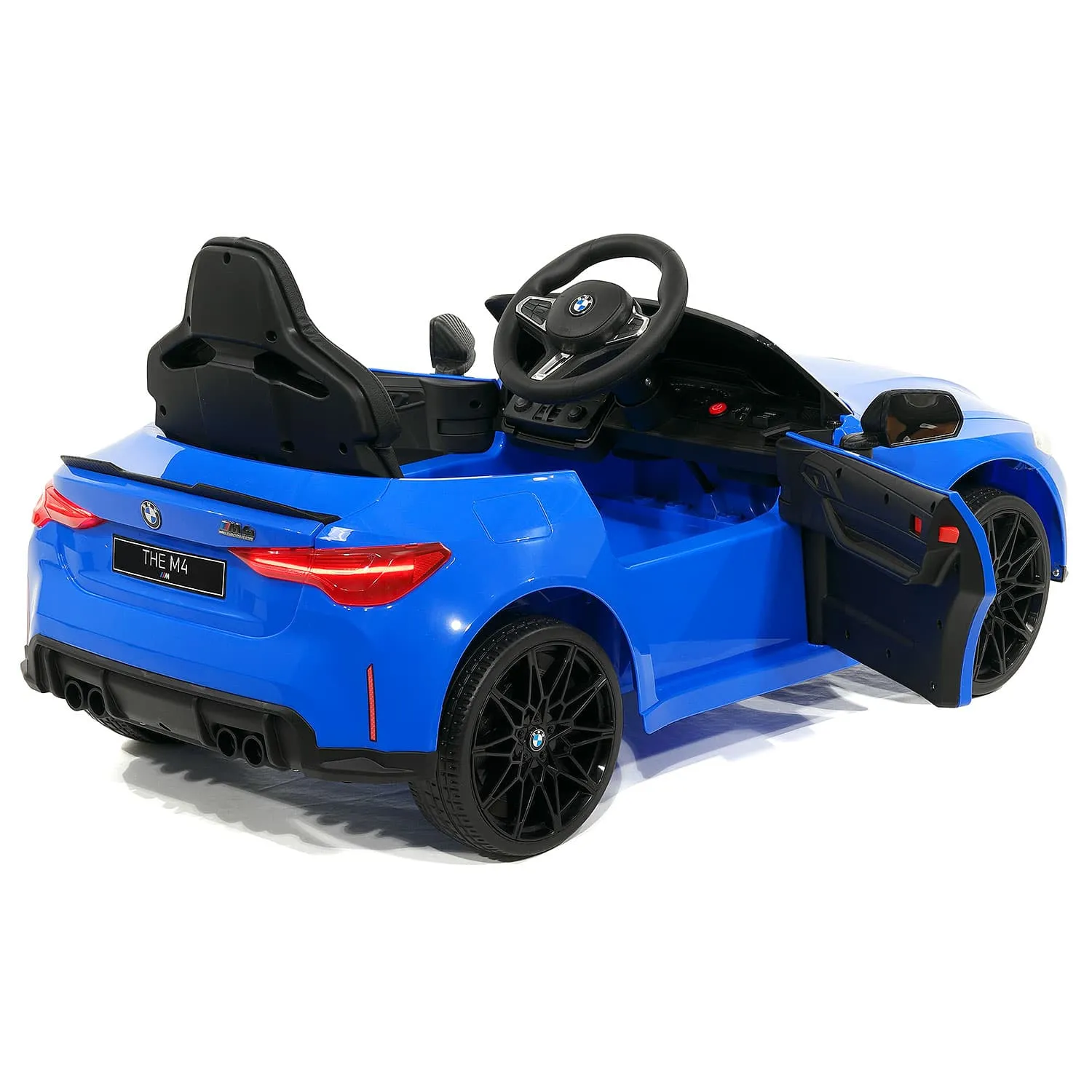 BMW M4 12V Kids Ride-On Car with R/C Parental Remote | Blue