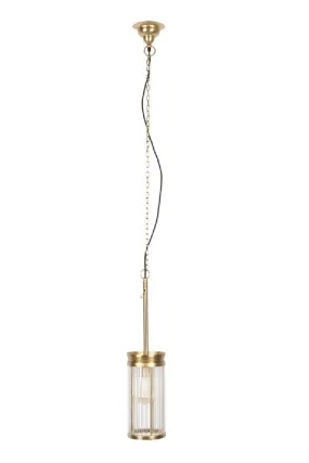 Brass Pendant Lamp M | Bold Monkey Angel on Fire