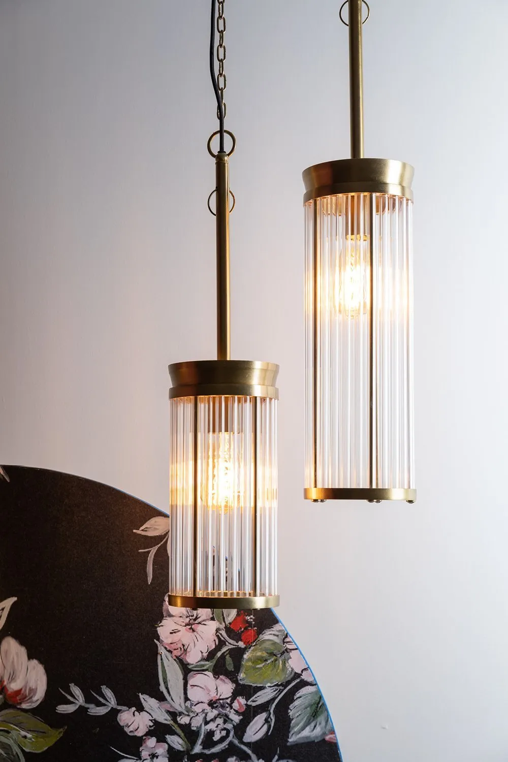 Brass Pendant Lamp M | Bold Monkey Angel on Fire