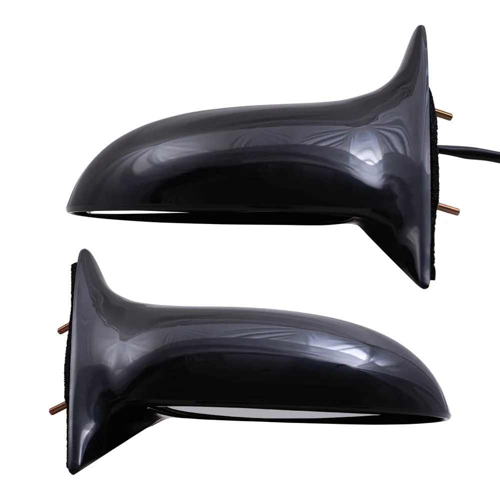 Brock Aftermarket Replacement Driver Left   Passenger Right Manual Door Mirror Set Paint To Match Black Compatible With 2002-2005 Pontiac Grand Am