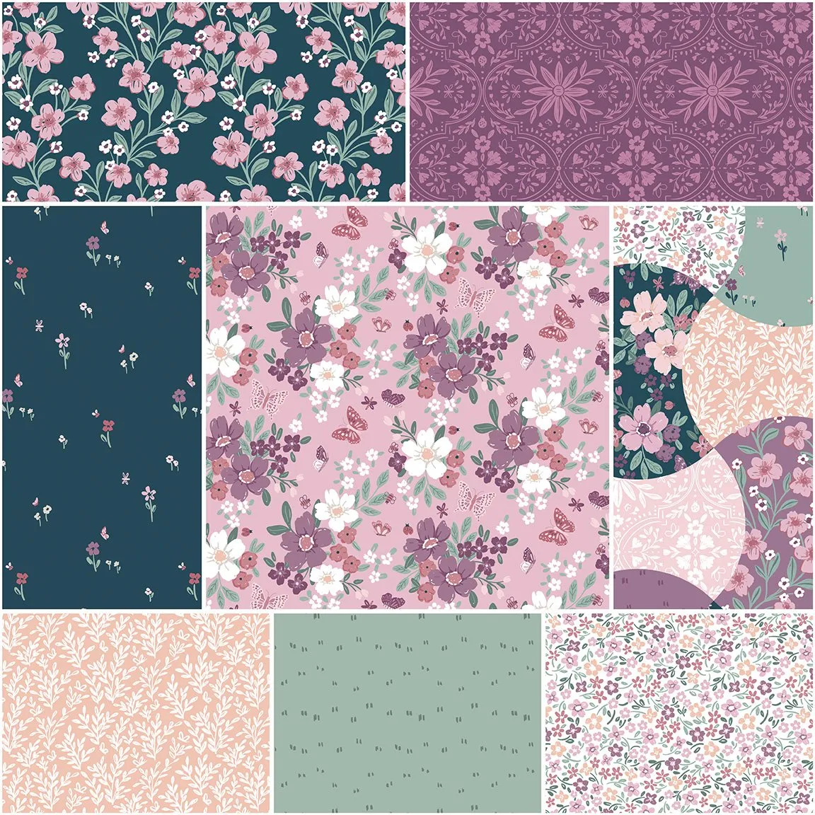 Buds & Butterflies Jelly Roll